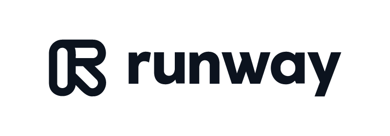 Runway AI video generation platform logo