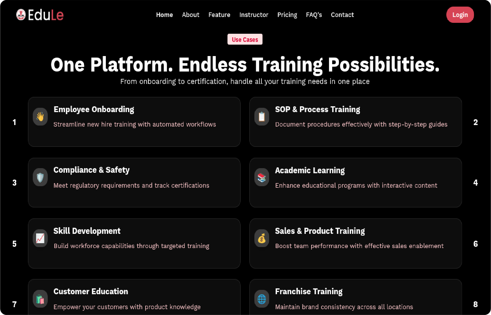 Employee Onboarding and Corporate Training Use Cases on EduLe